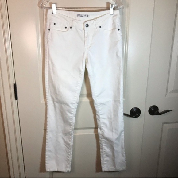 Prana women’s white denim jeans size 4/27 ankle length - Picture 1 of 7